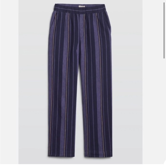 TNA Blue Striped Pants - Picture 1 of 5